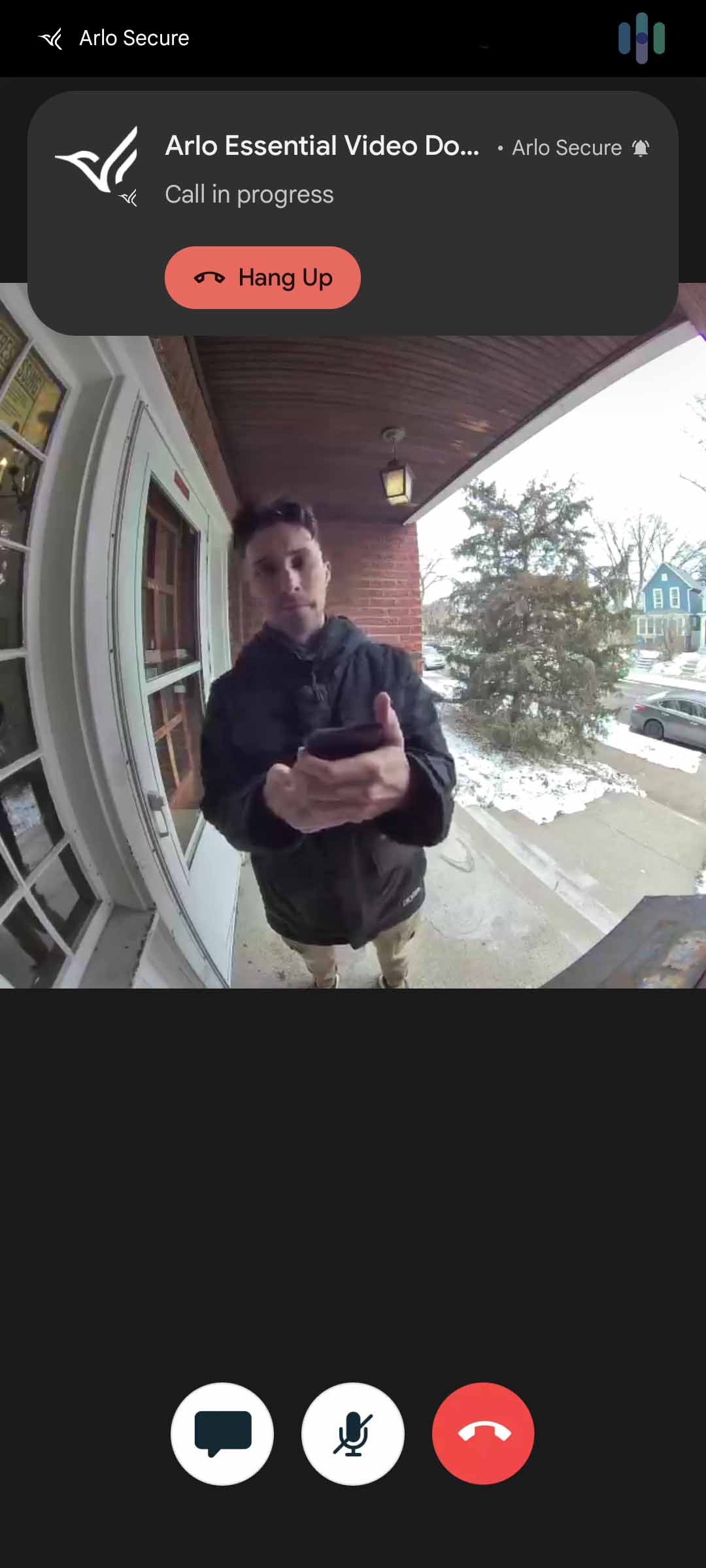 Arlo Essential Video Doorbell on the app Arlo Essential Video Doorbell on the app