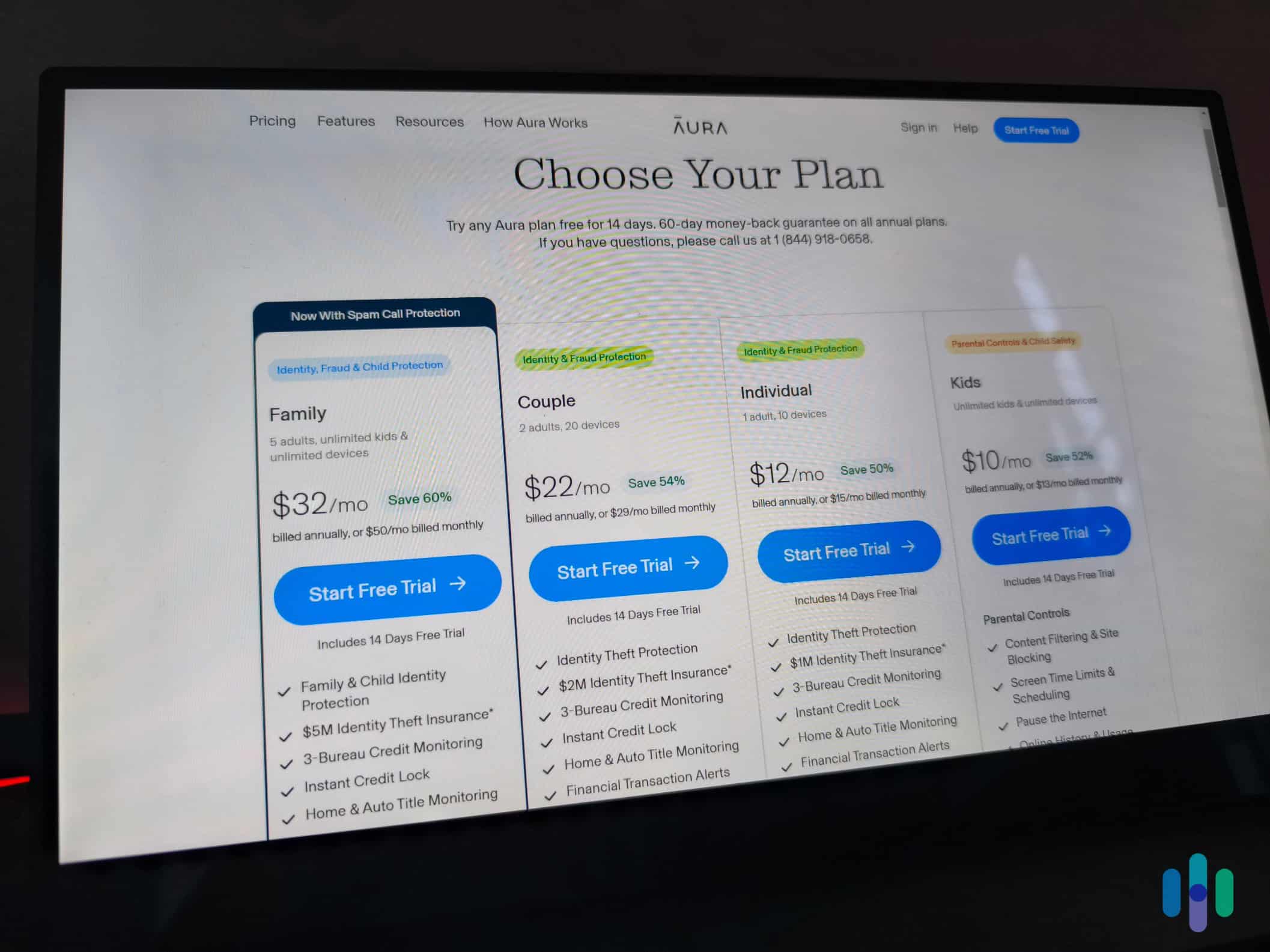 Aura's Family plan costs $32 per month, but includes identity, credit, and cyber protections, plus identity theft insurance.