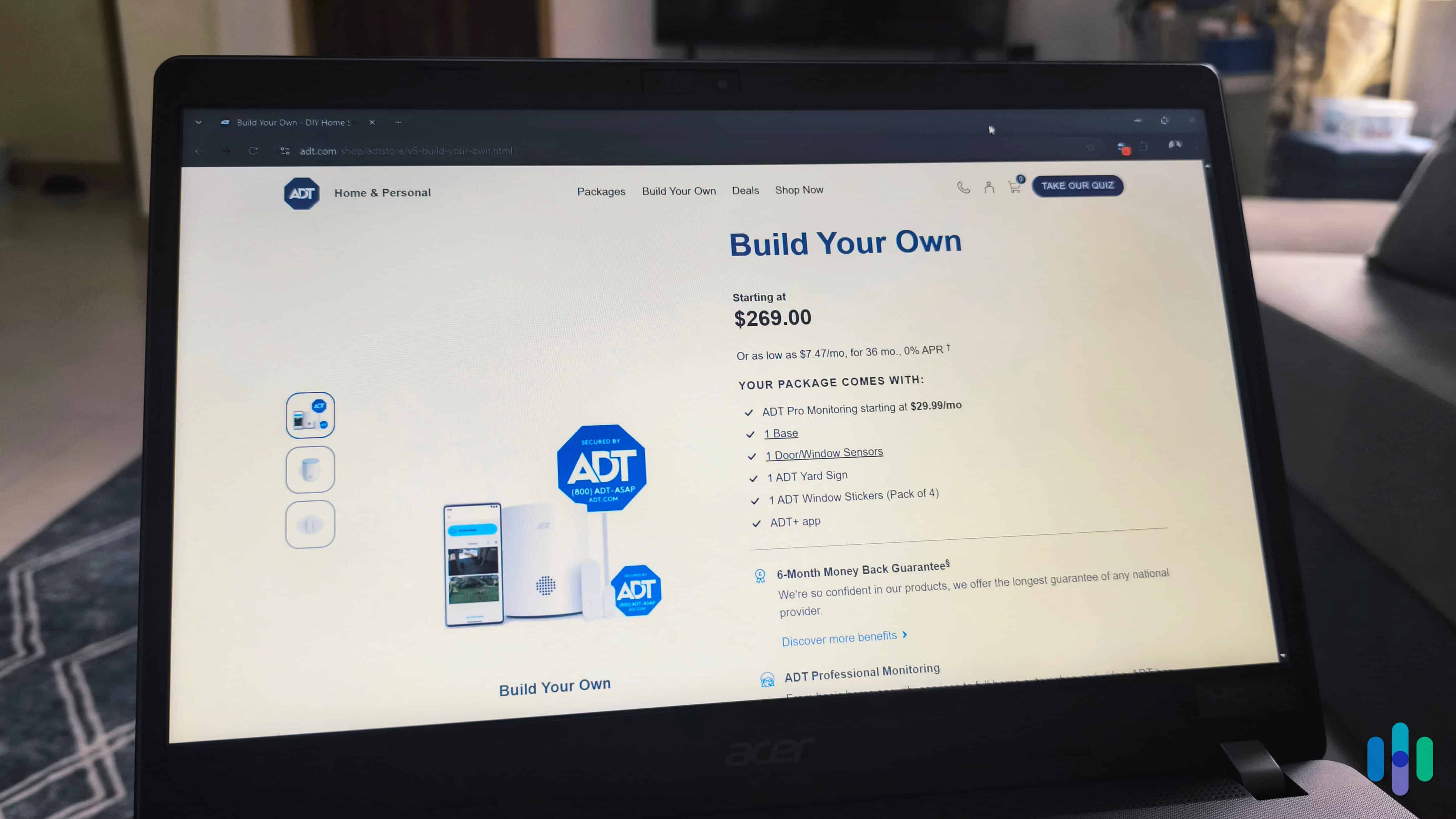 ADT has made it easy to build a security system online from the comfort of your couch. ADT has made it easy to build a security system online from the comfort of your couch.