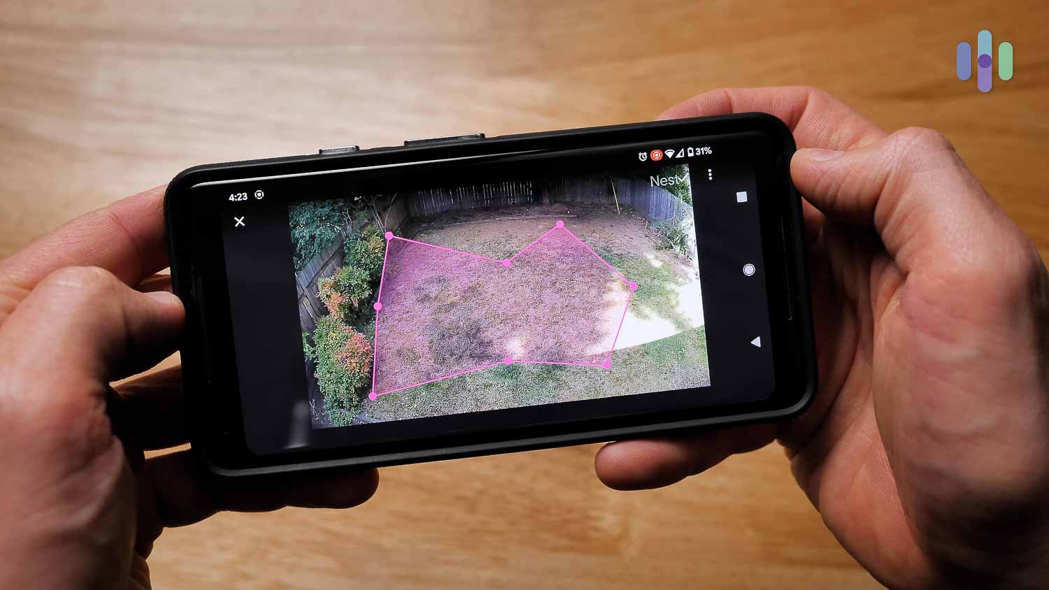 Motion Zones on the Nest app Motion Zones on the Nest app