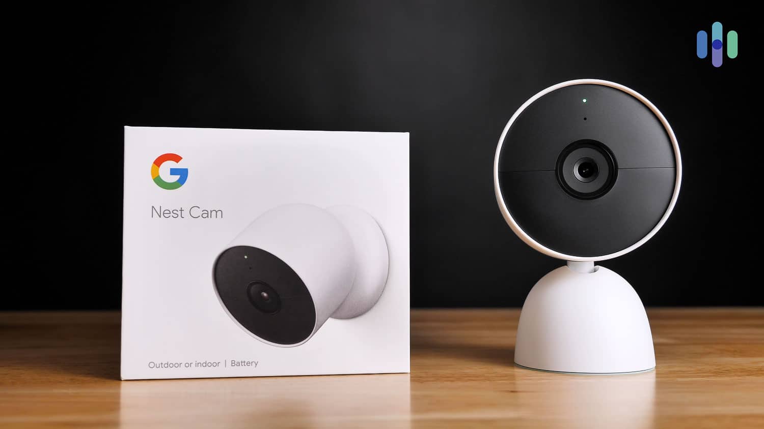 Google Nest Cam and its packaging Google Nest Cam and its packaging
