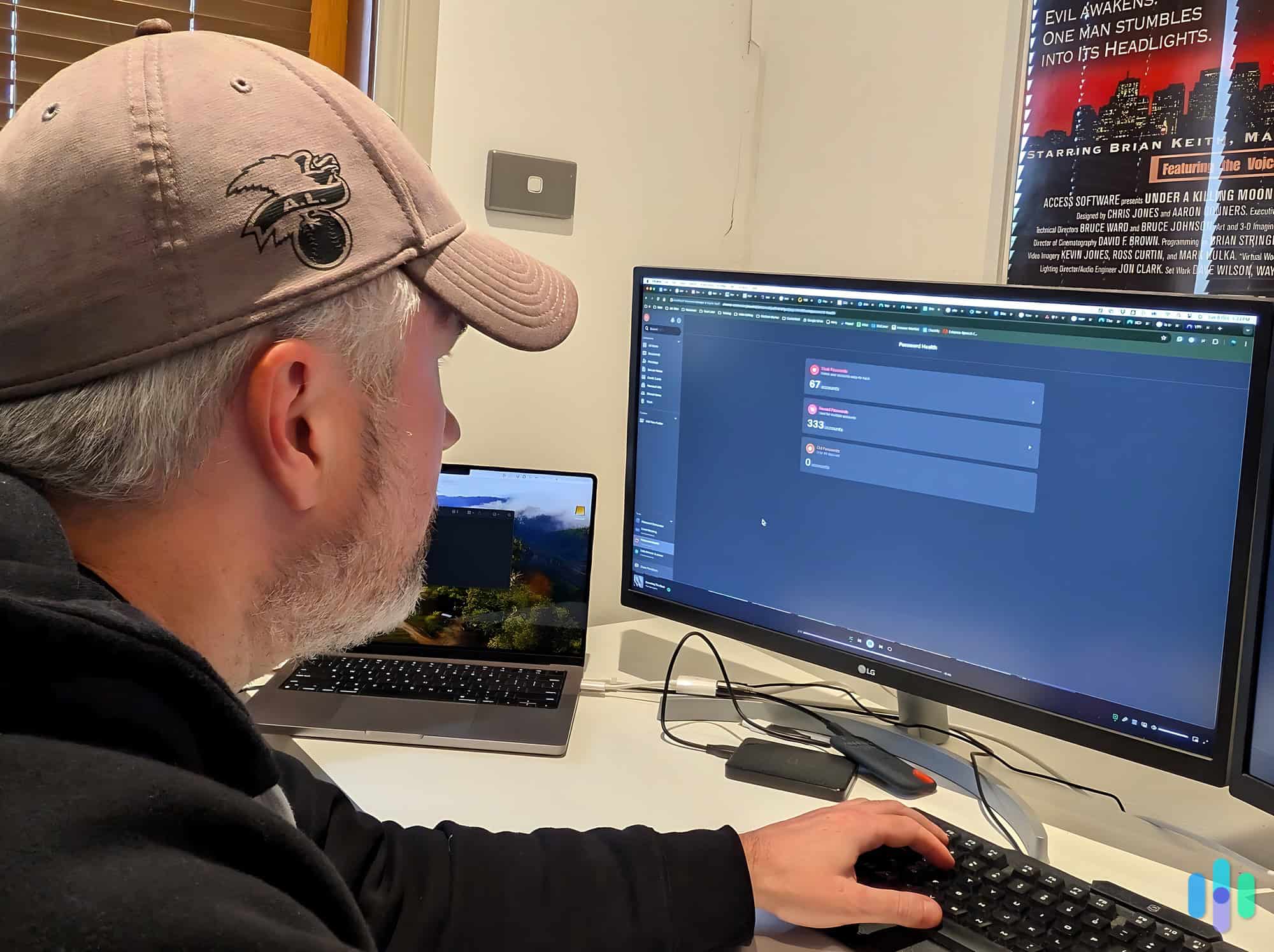 Our tester using the NordPass Chrome browser extension Our tester using the NordPass Chrome browser extension