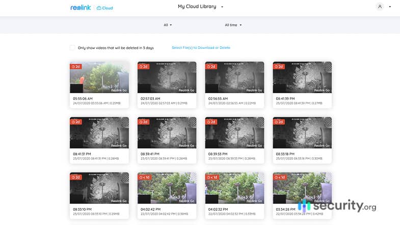 ReoLink Go Cloud Storage online ReoLink Go Cloud Storage online