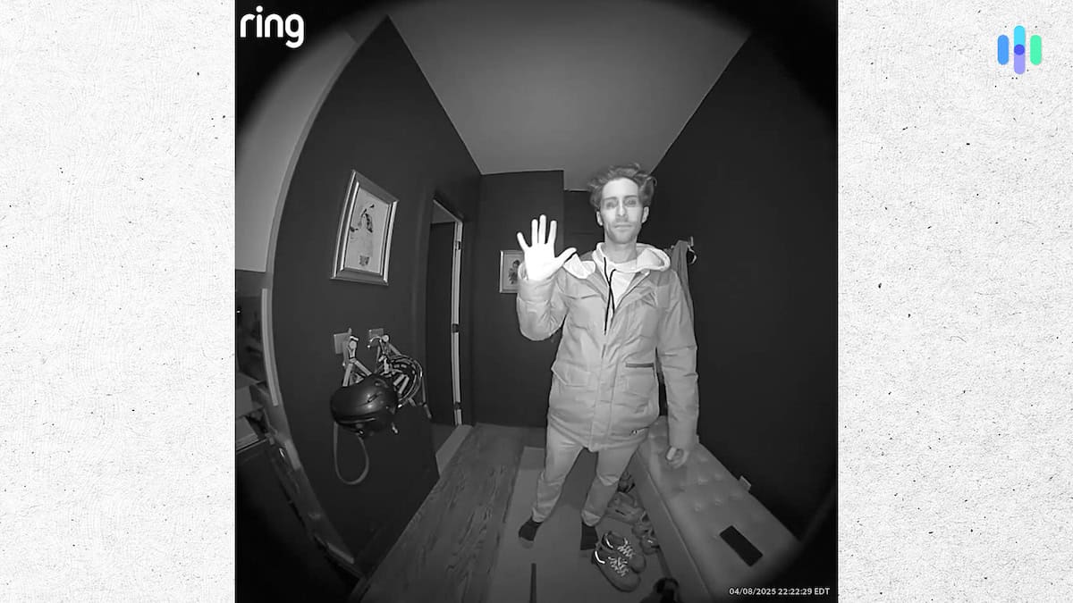 Ring Battery Doorbell black and white night vision Ring Battery Doorbell black and white night vision