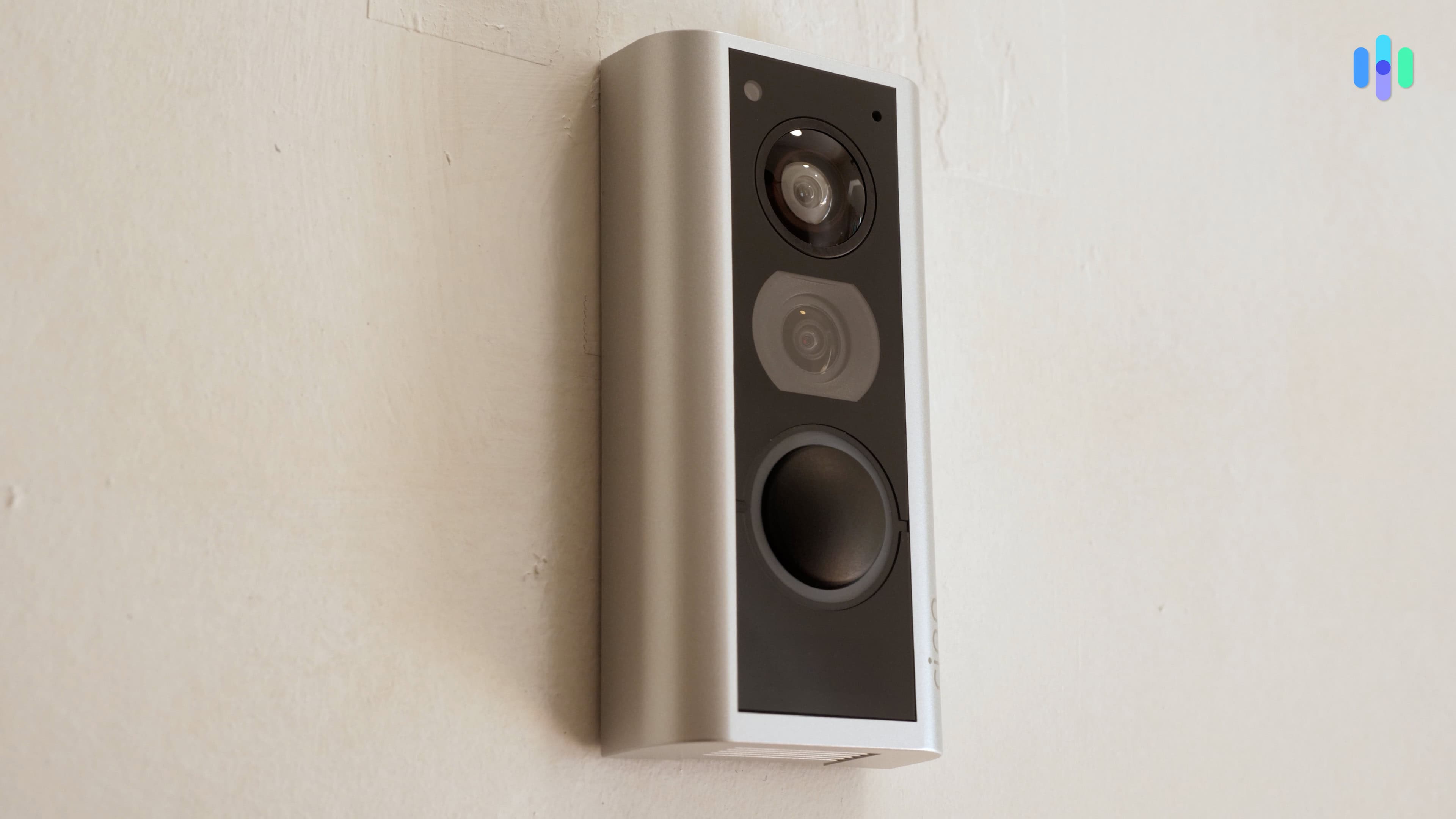 Ring Peephole Cam Here’s a look at the Ring Peephole Cam installed on our apartment door.