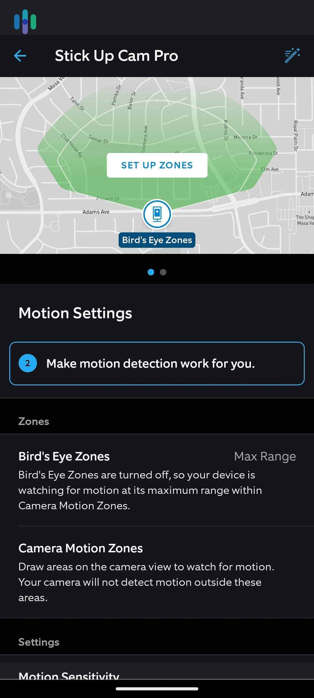 ring-stick-up-cam-pro-07 The Ring app provided an intuitive interface for setting up motion zones to tailor our alerts.