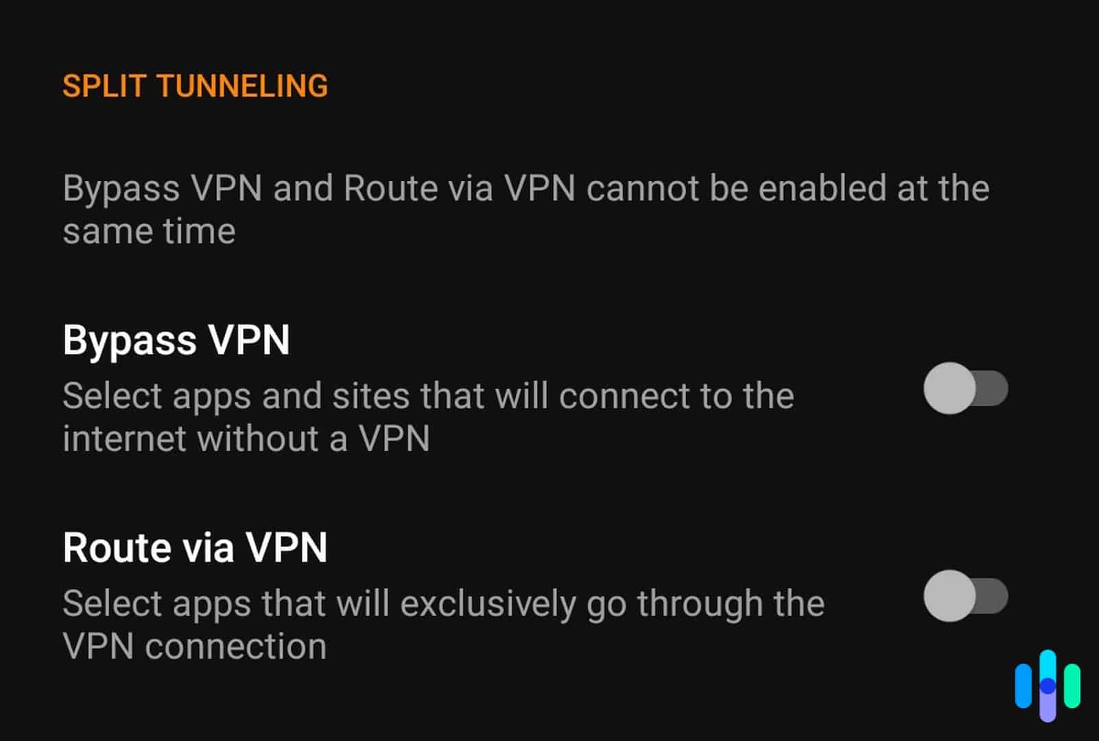 Split tunneling (Bypass VPN) and inverse split tunneling (Route via VPN) on UltraVPN Split tunneling (Bypass VPN) and inverse split tunneling (Route via VPN) on UltraVPN