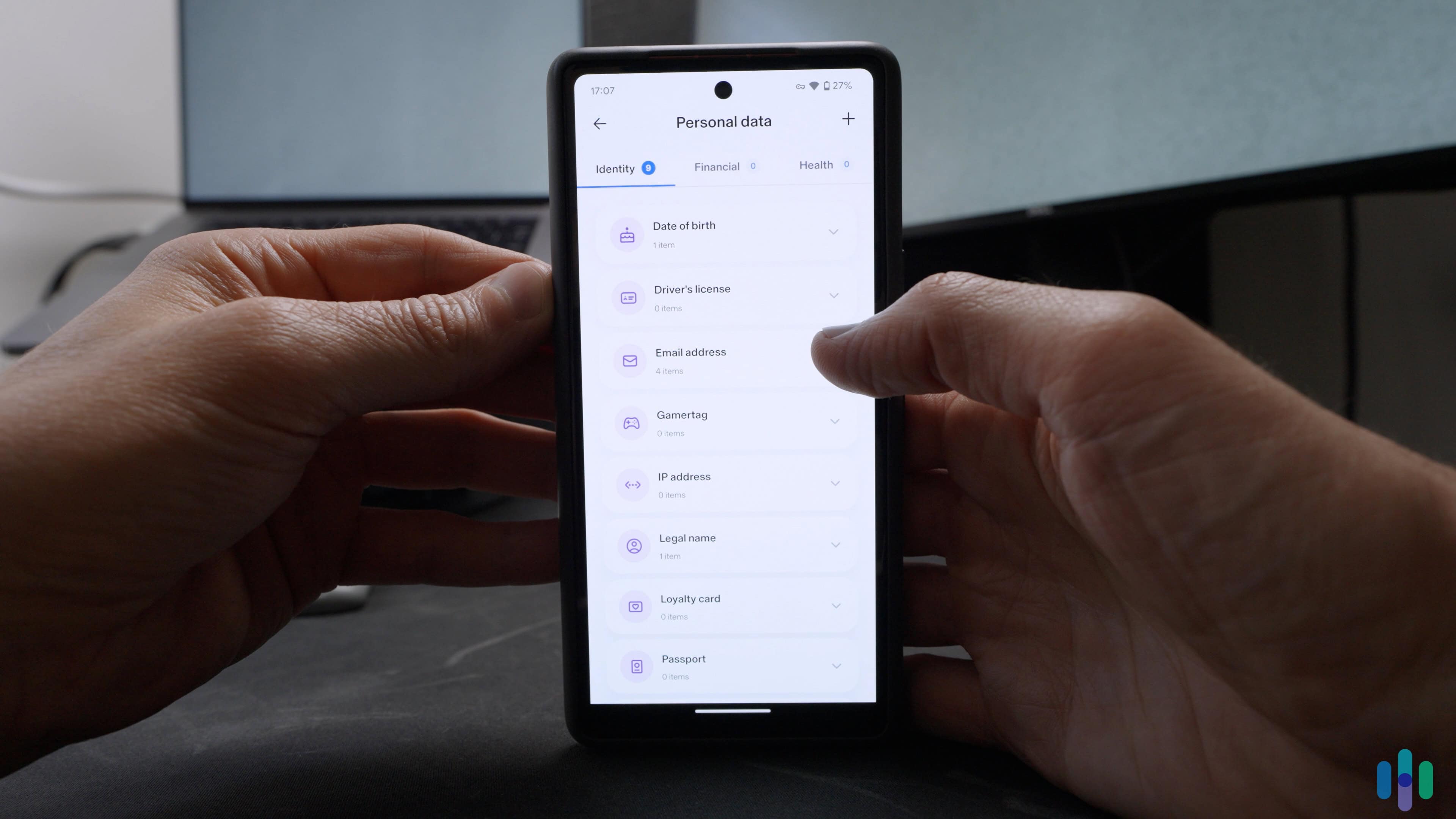 Storing different types of personal data in your Aura vault (1) Once we got past the set-up process, Aura protected a lot more data than some of the competition we’ve tested.