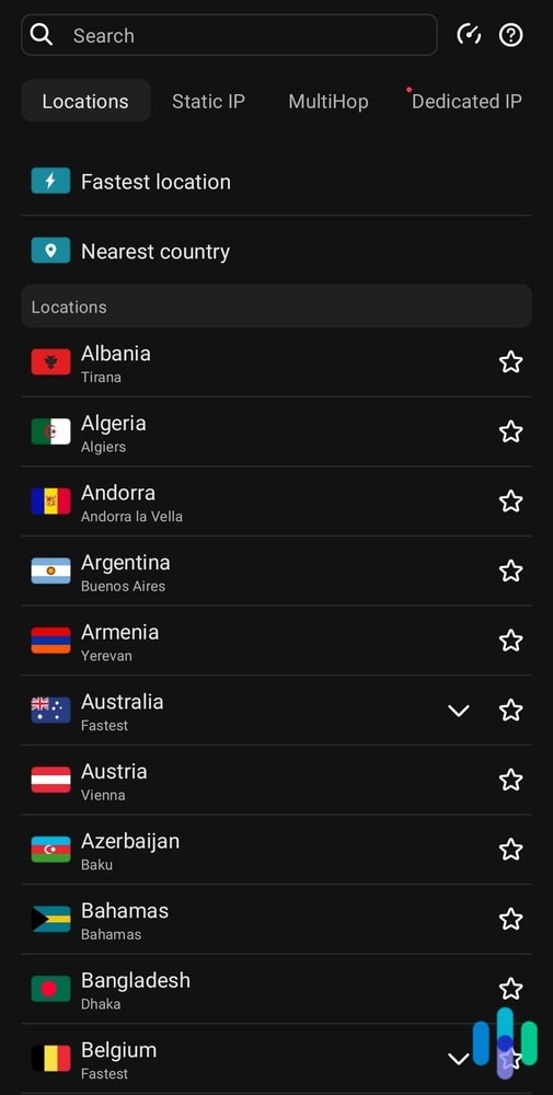 Surfshark Android app. Surfshark Android app.