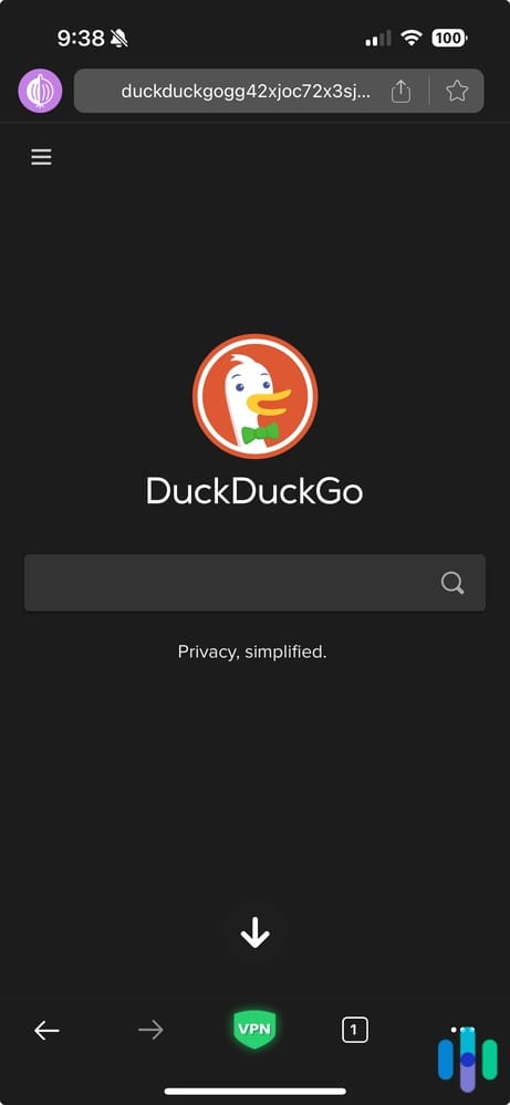 Using the TorWeb App to search privately on DuckDuckGo Using the TorWeb App to search privately on DuckDuckGo