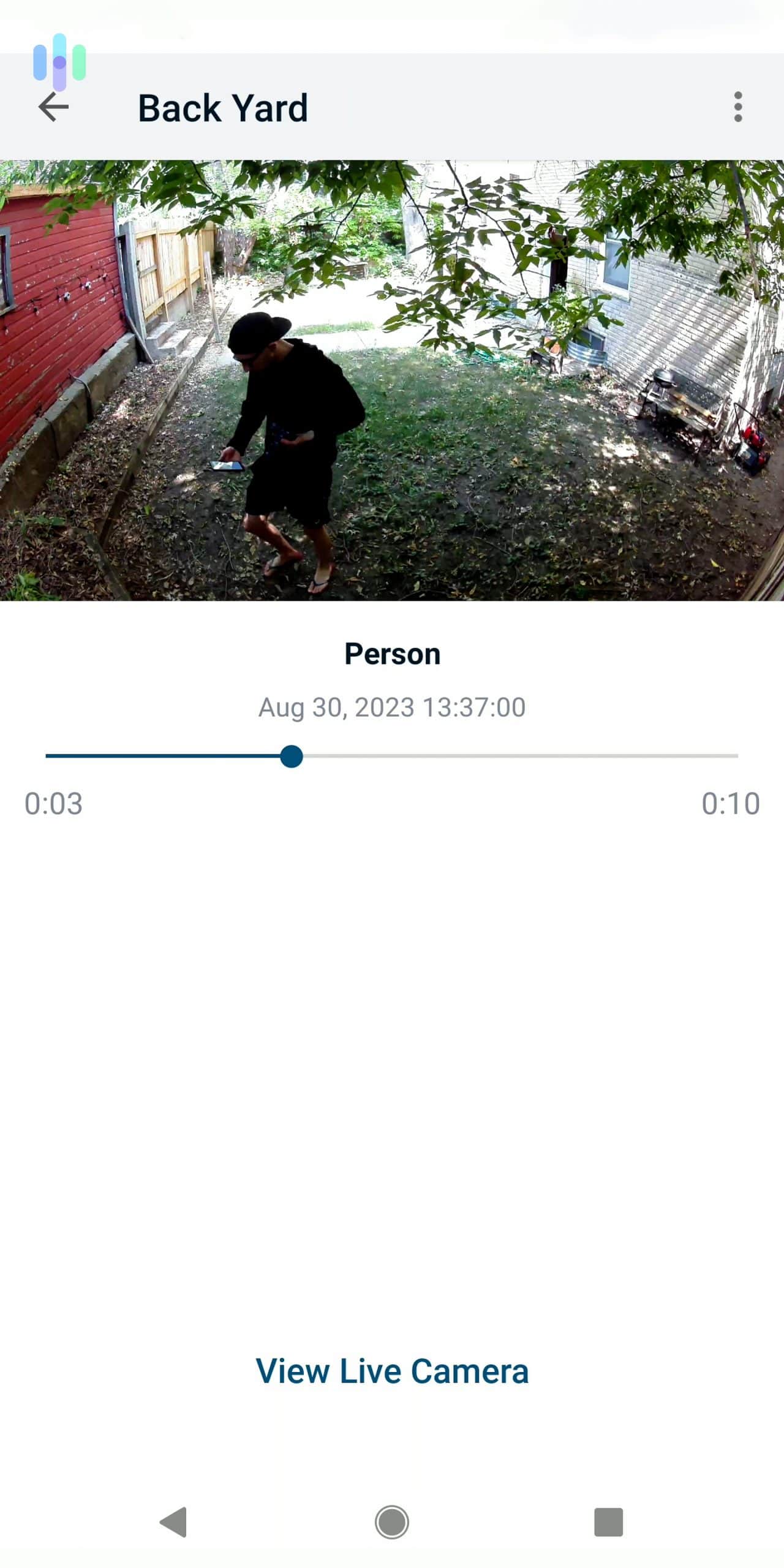 Video in the Arlo Secure app Video in the Arlo Secure app