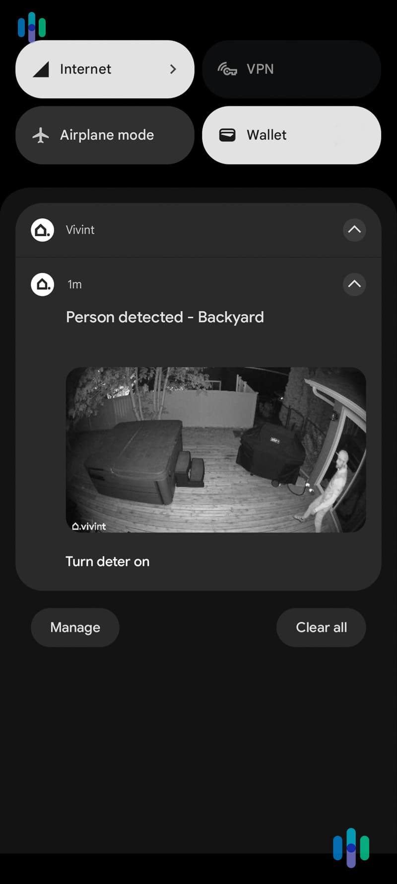 Vivint app outdoor person detected notification Vivint app outdoor person detected notification