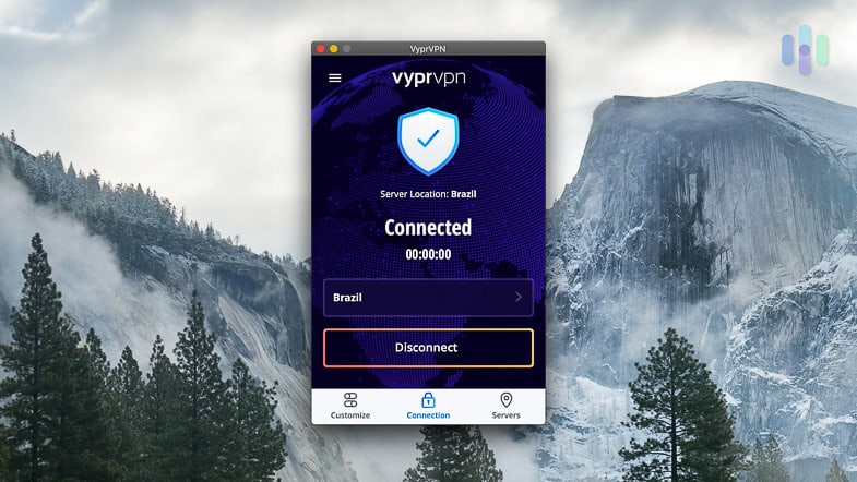 VyprVPN Connected in Brazil VyprVPN Connected in Brazil