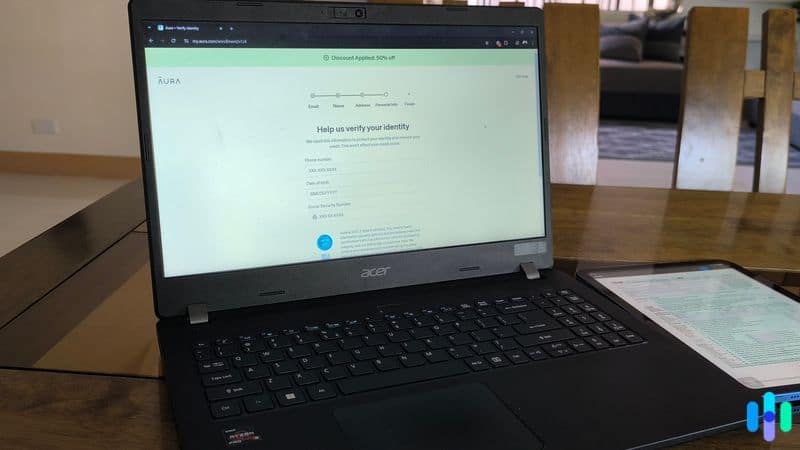 We gave Aura our personal information (like SSN, tax ID, drivers license number) to enjoy identity monitoring.