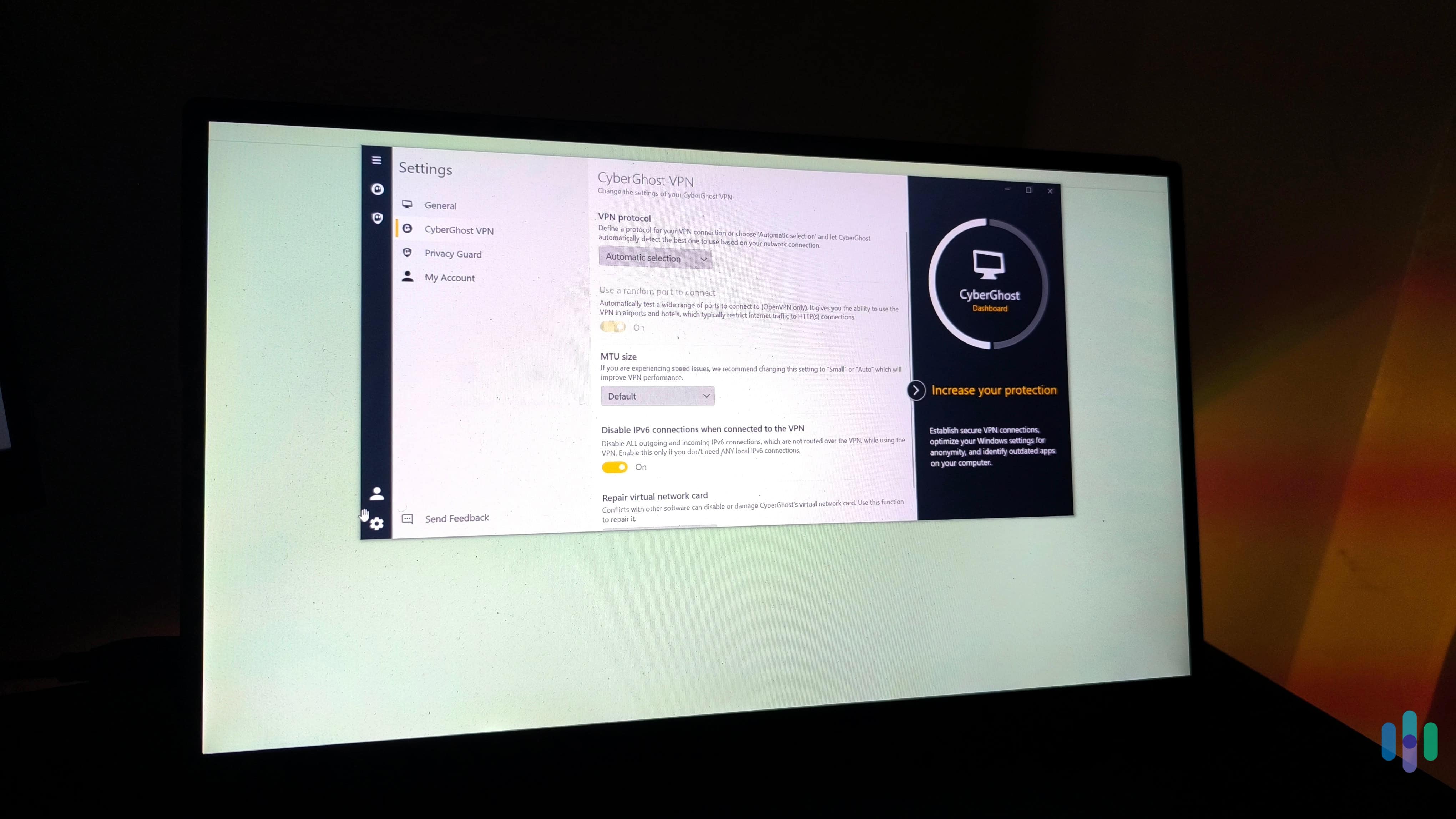When we tested CyberGhost VPN, we found its apps to be extremely simple to navigate and use. When we tested CyberGhost VPN, we found its apps to be extremely simple to navigate and use.