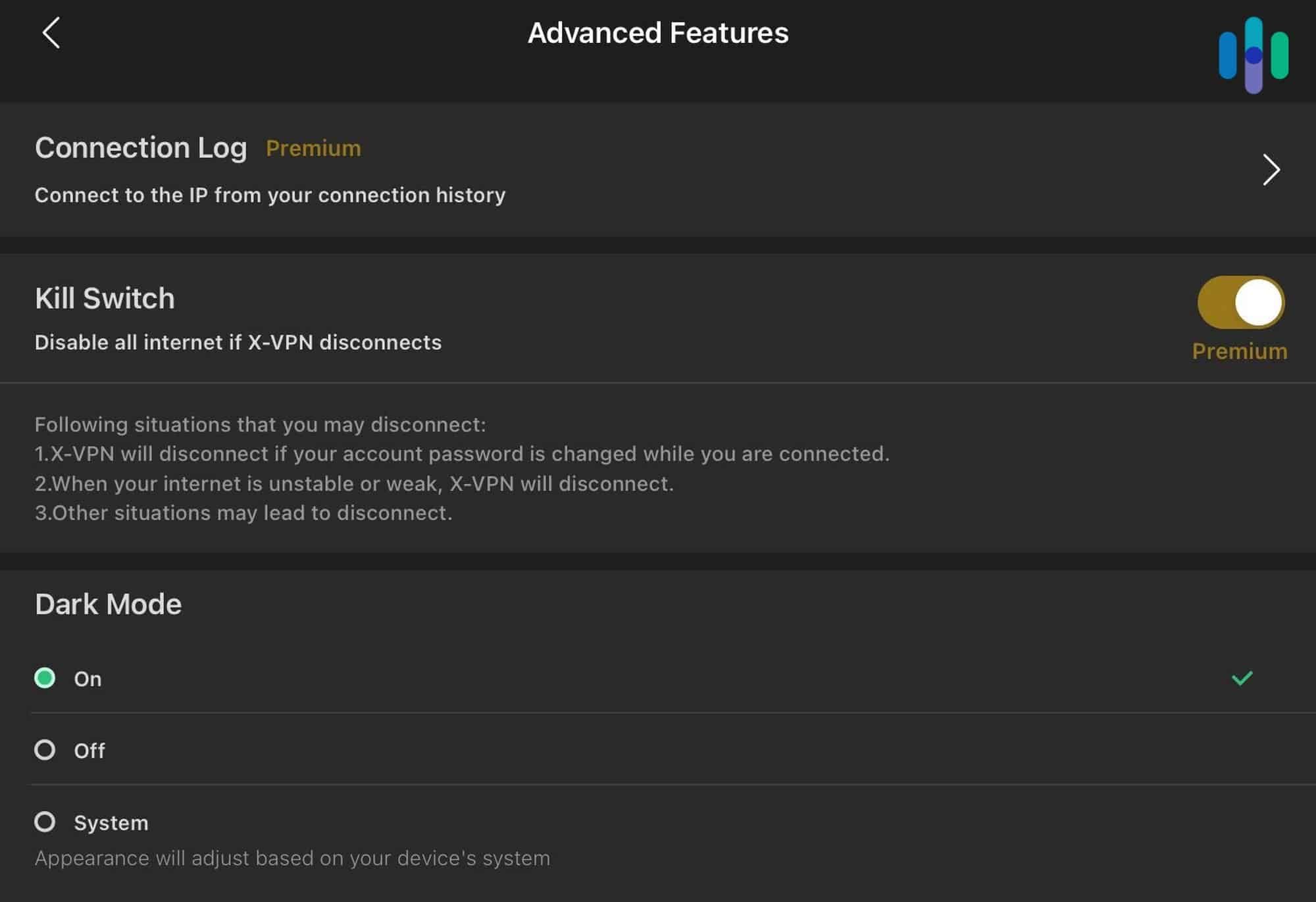 X-VPN on iPad advanced features X-VPN on iPad advanced features