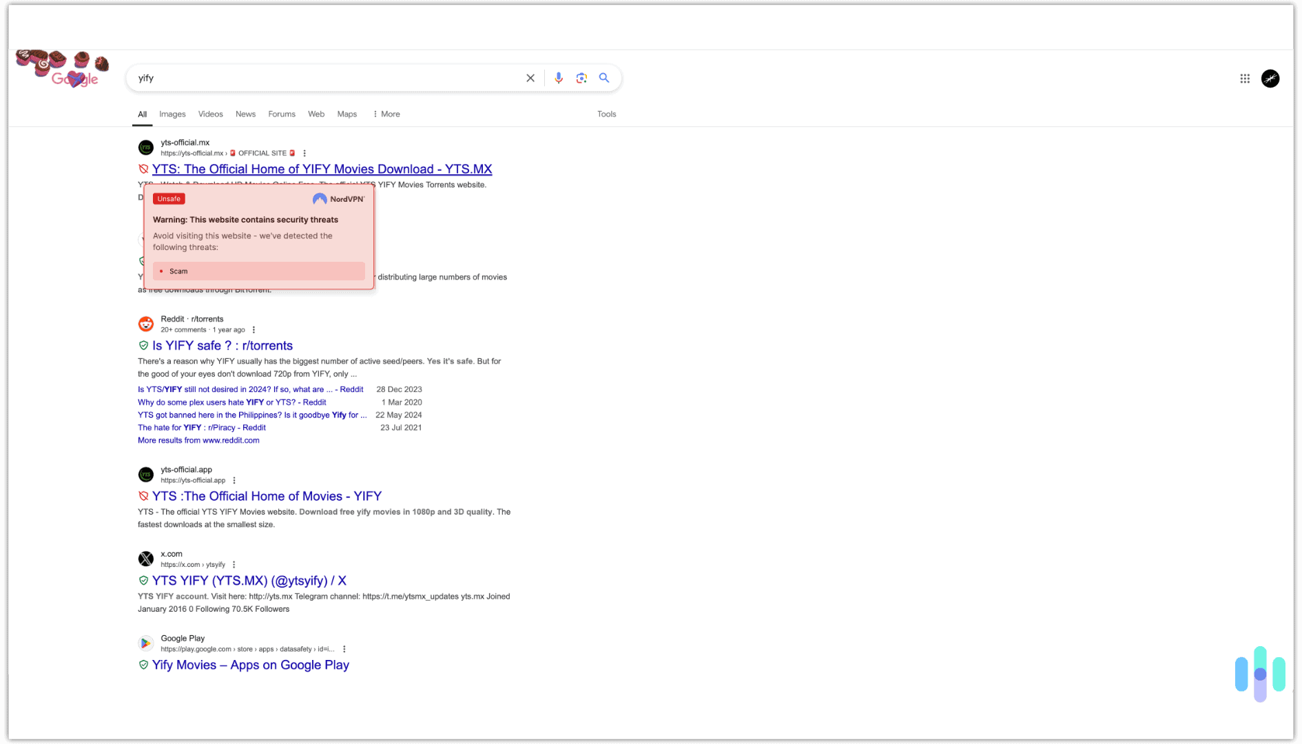 Nord’s malware blocker passed our yiffy test. Nord's malware blocker passed our yiffy test.