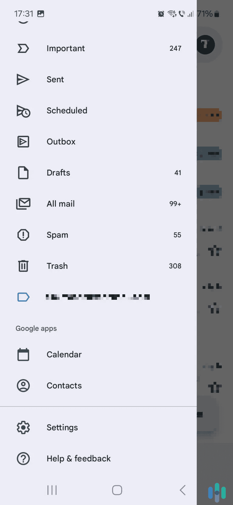 Access Gmail’s settings.
