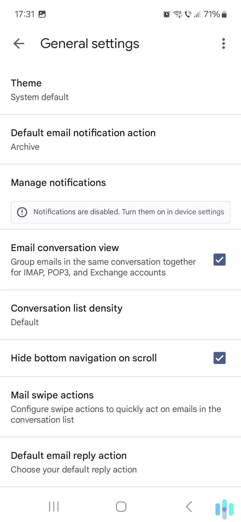 Access the three-dot menu in the top right.