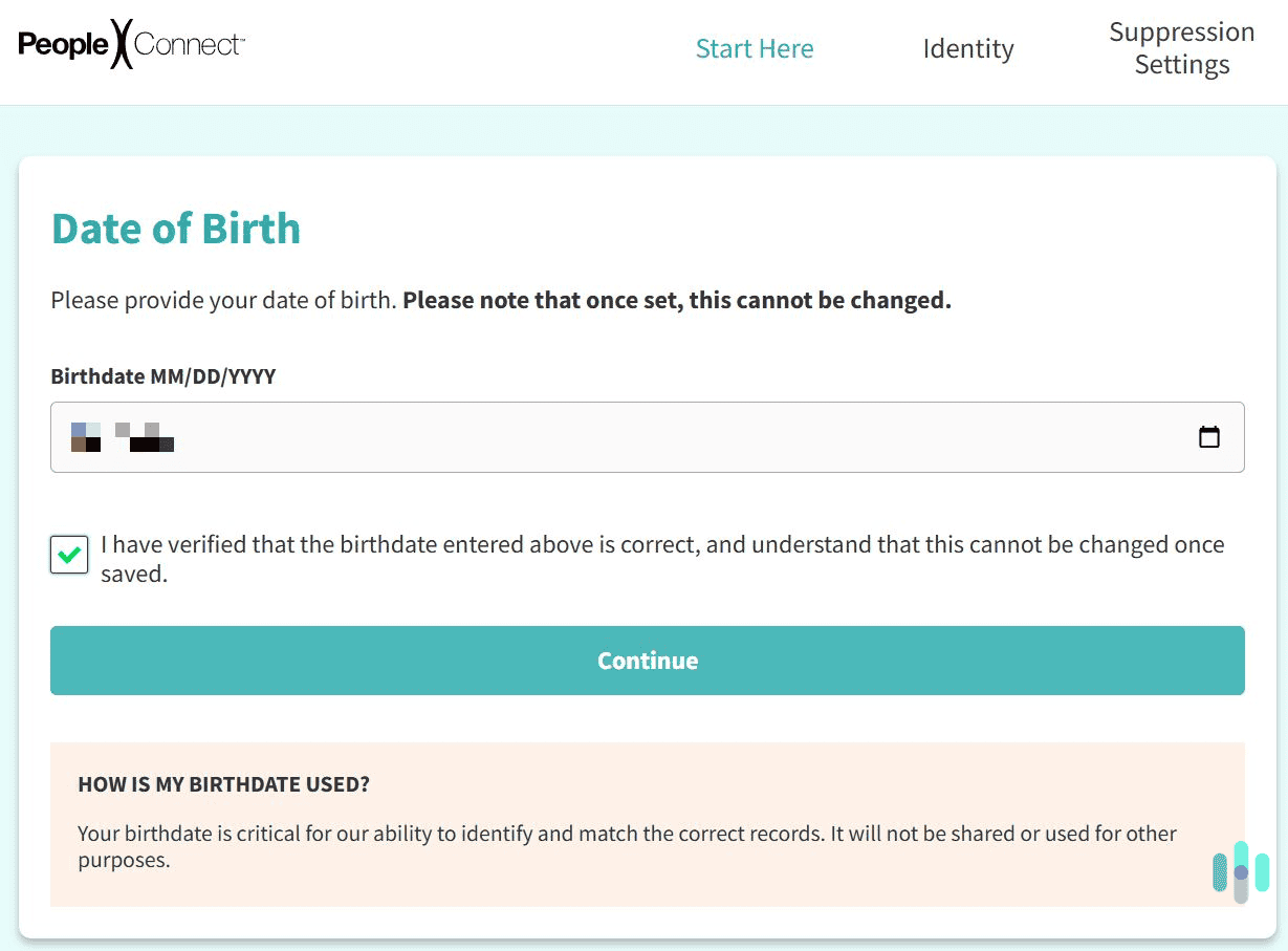 Add your date of birth and proceed.