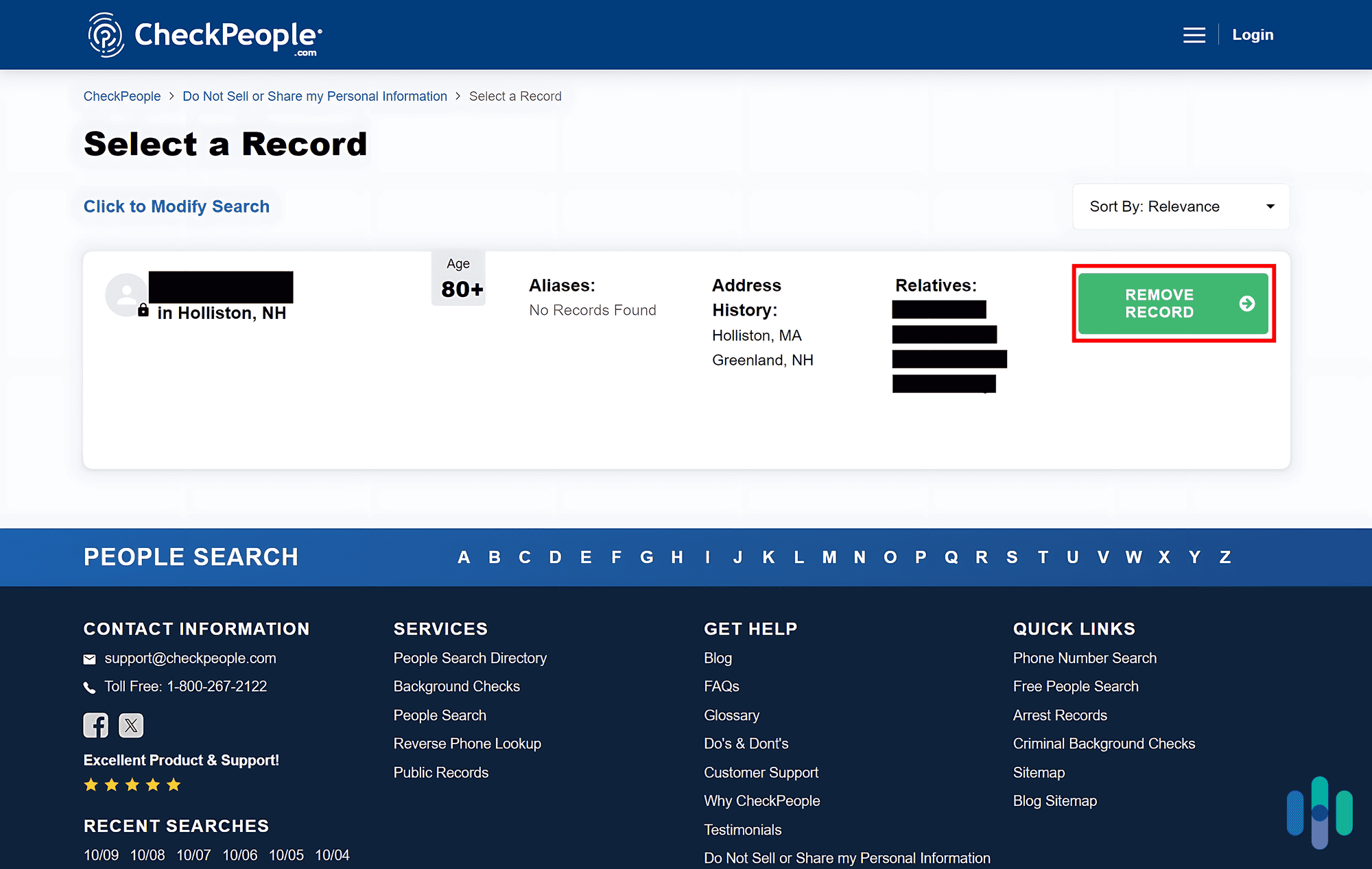 CheckPeople had our information, although some of it was incorrect. CheckPeople had our information, although some of it was incorrect.