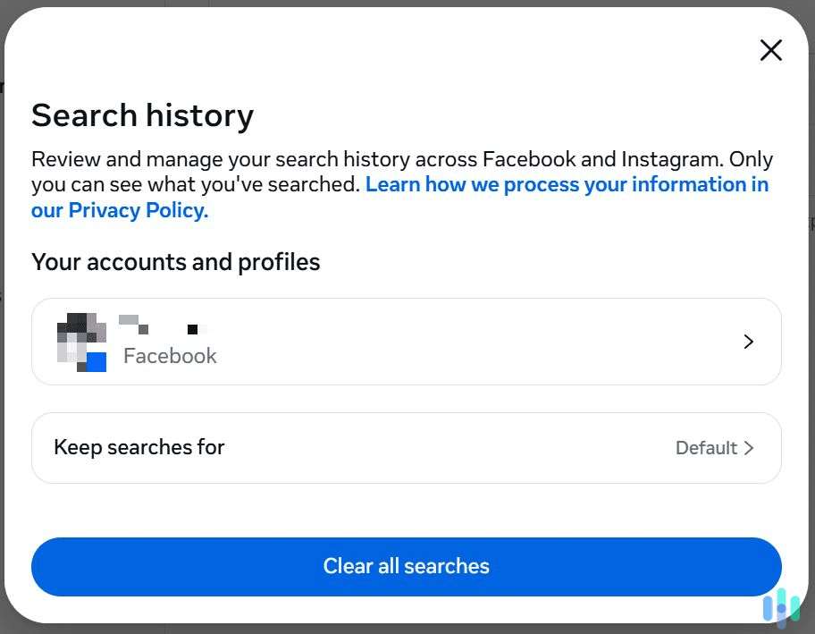 Click your Facebook profile. Click your Facebook profile.
