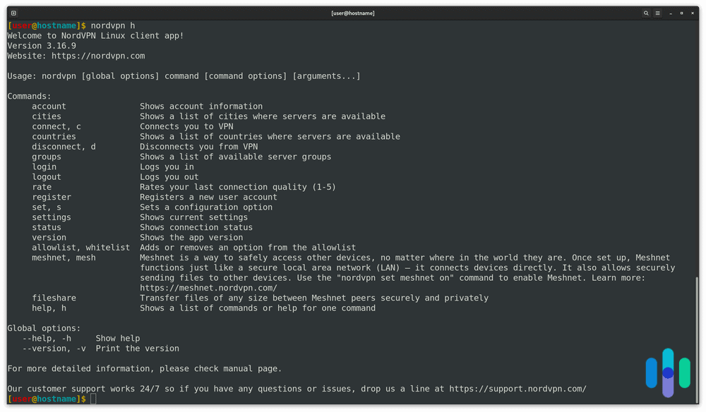 Communicating with the NordVPN client app with the Linux command prompt Communicating with the NordVPN client app with the Linux command prompt