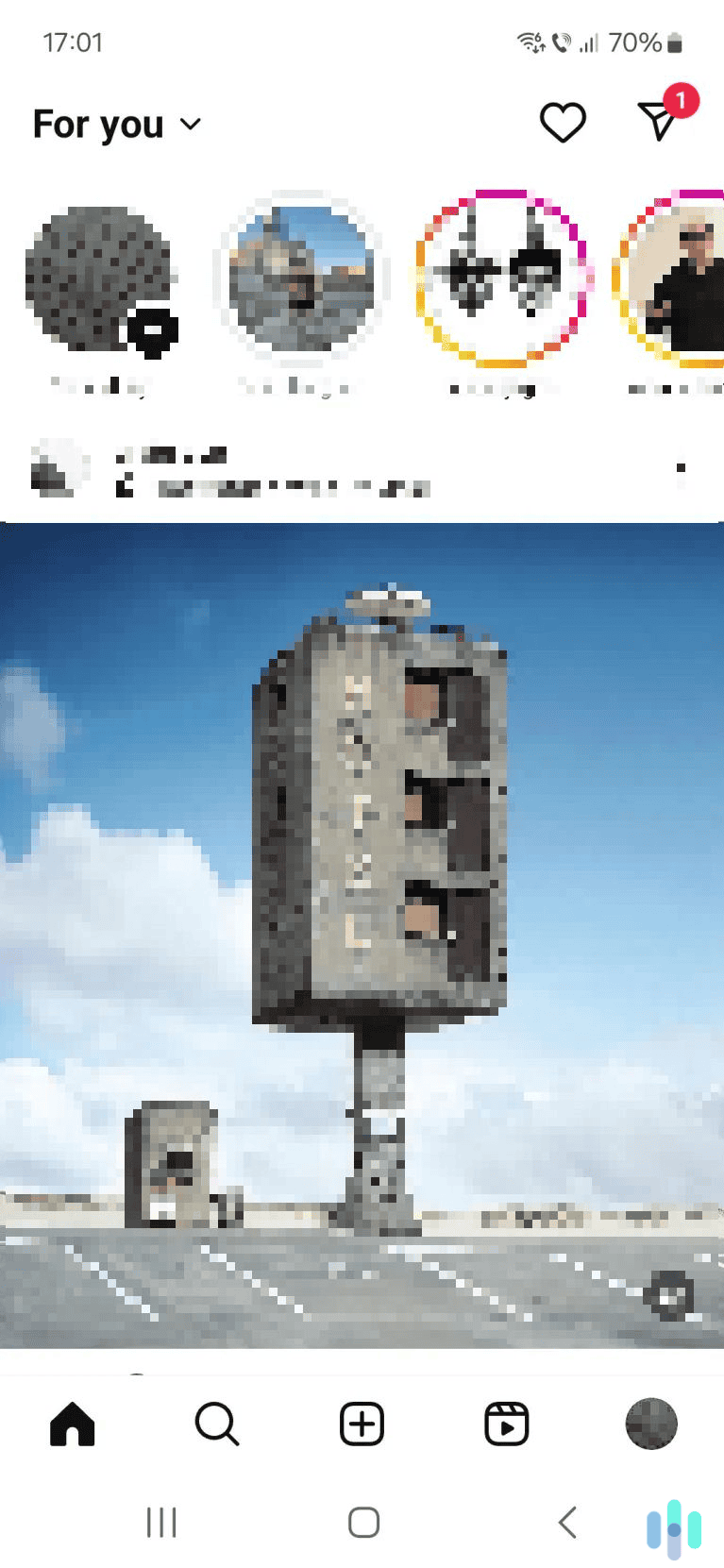 Head to your Instagram profile.