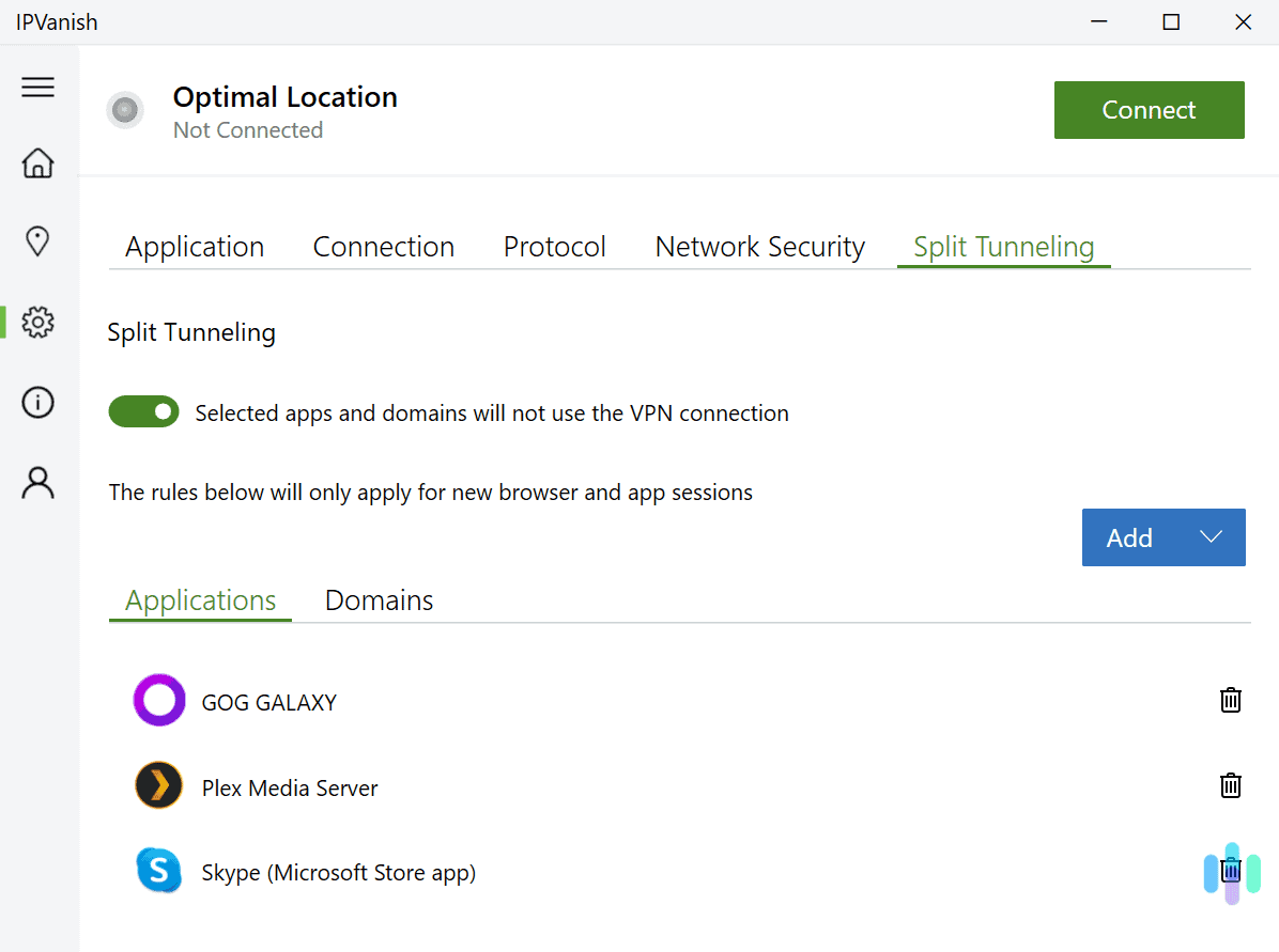 IPVanish provided us with very fast speeds, which we were further able to boost via its split-tunneling tool. IPVanish provided us with very fast speeds, which we were further able to boost via its split-tunneling tool.