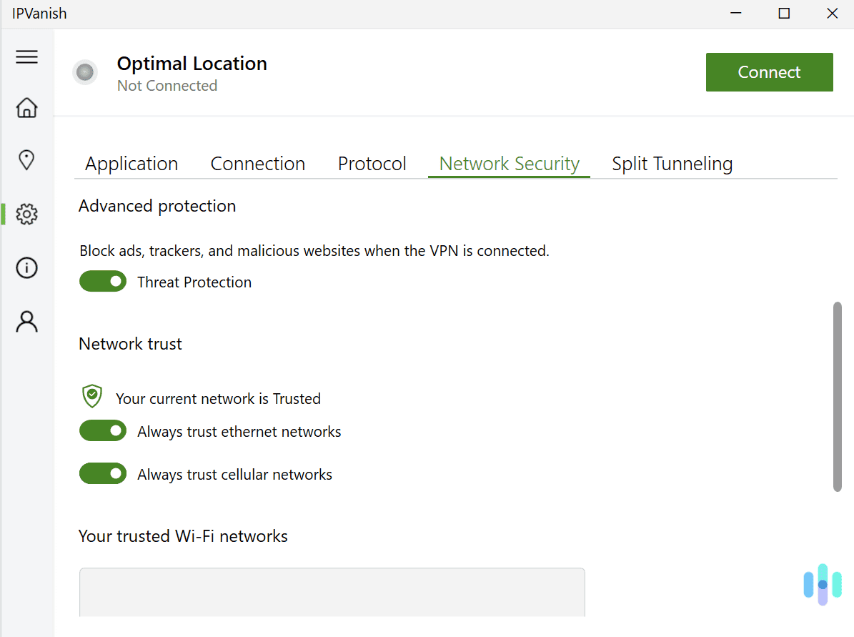 IPVanish’s Threat Protection stops ads from displaying on websites, which could make them load faster. IPVanish’s Threat Protection stops ads from displaying on websites, which could make them load faster.