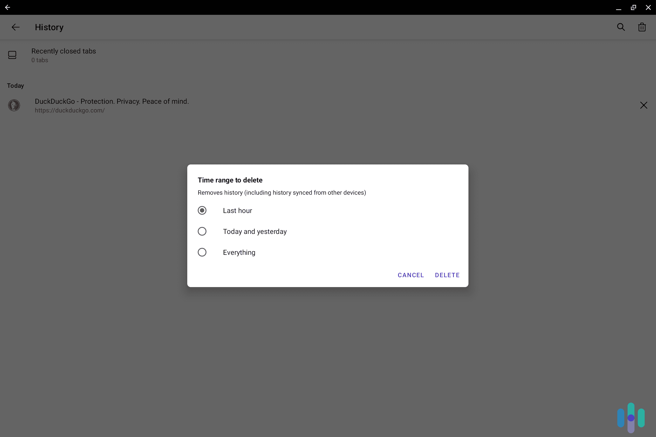 It only takes a few clicks to delete your search history on Firefox.