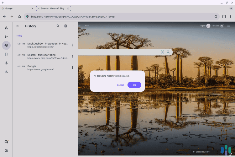 It’s extremely simple to clear your search history on Opera. It's extremely simple to clear your search history on Opera.