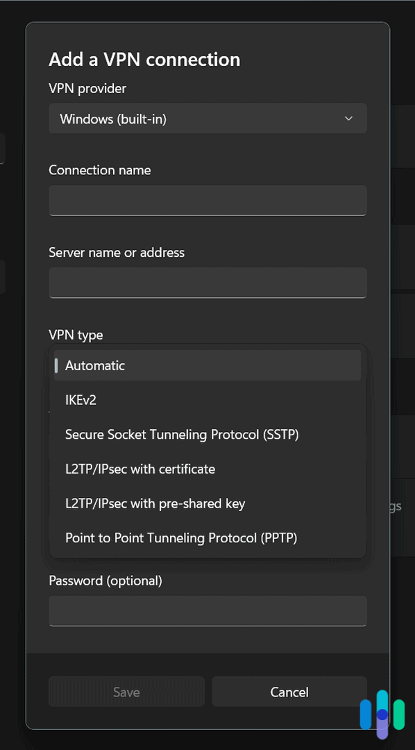 Choosing your VPN protocols on Windows 11 Choosing your VPN protocols on Windows 11