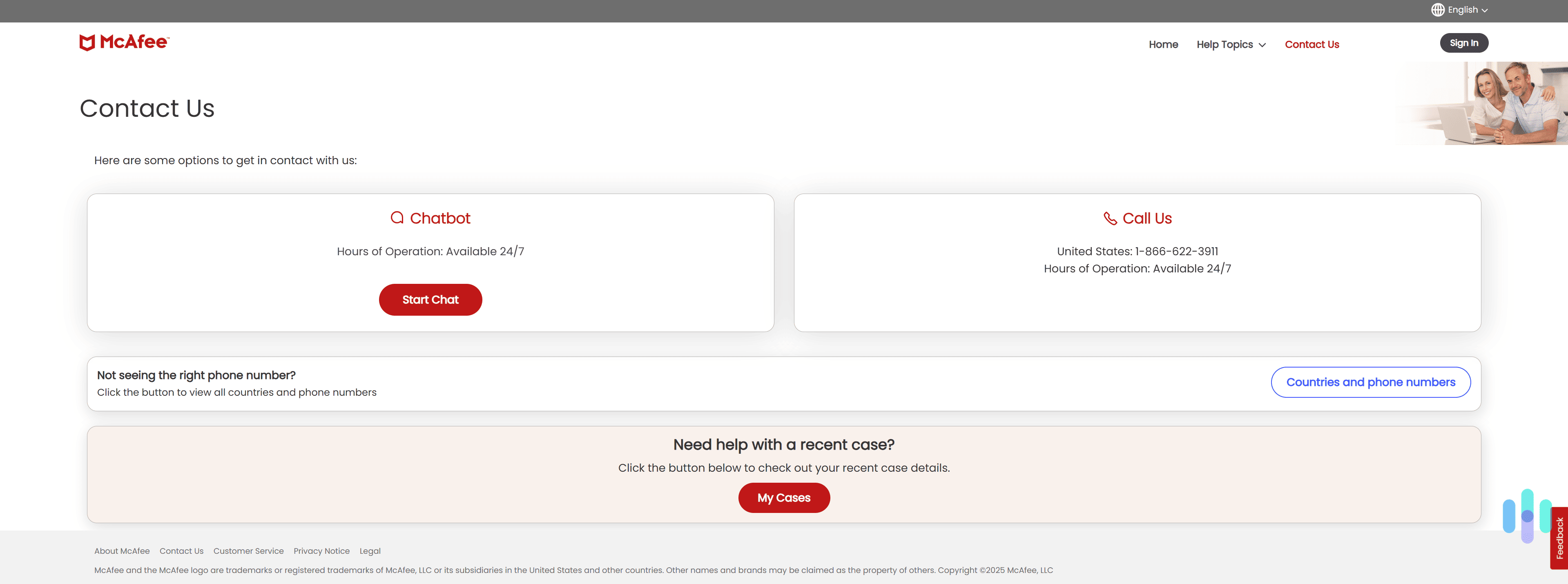 McAfee’s support for businesses isn’t very in-depth, but at least there’s round-the-clock live chat and phone support. McAfee's support for businesses isn't very in-depth, but at least there's round-the-clock live chat and phone support.