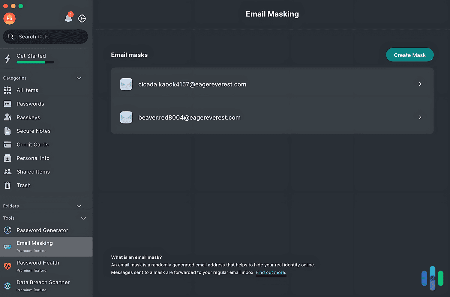 We signed up for new online accounts using NordPass’ email-masking tool. We signed up for new online accounts using NordPass’ email-masking tool.