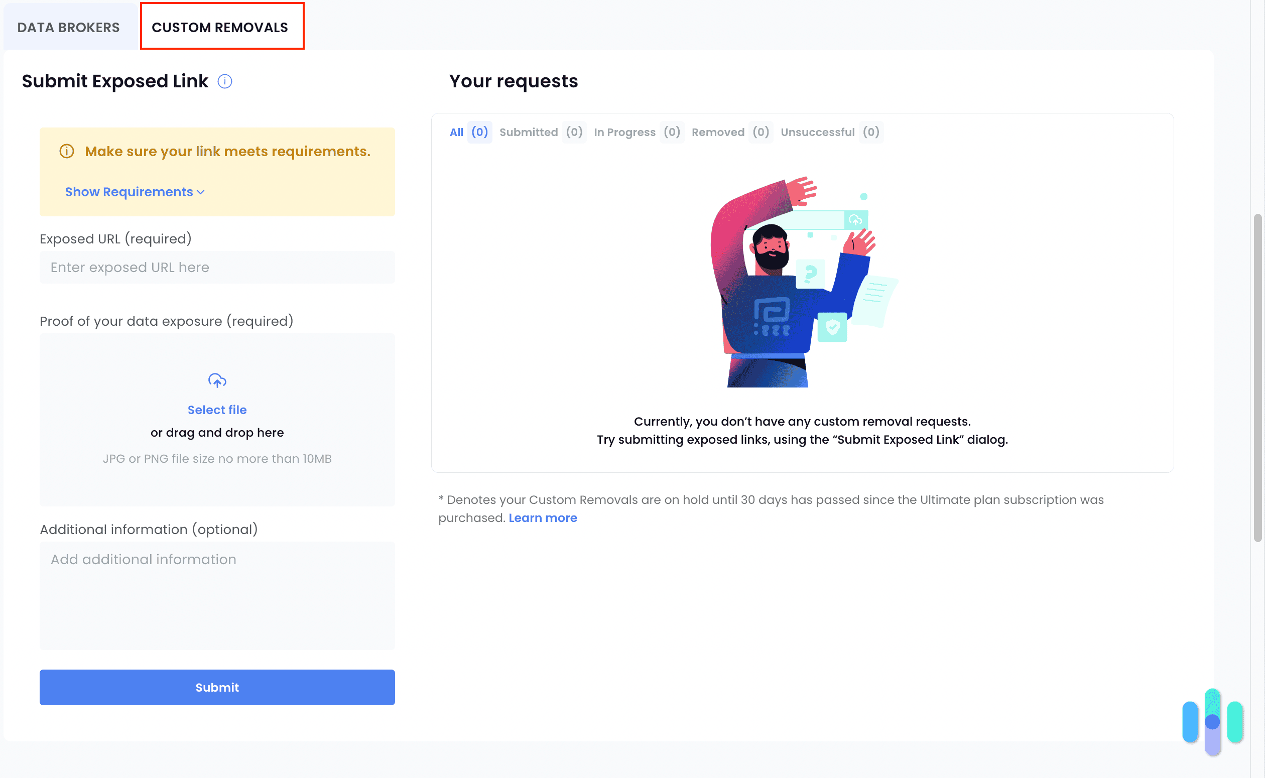 Optery ultimate plan dashboard 2 Optery ultimate plan dashboard 2
