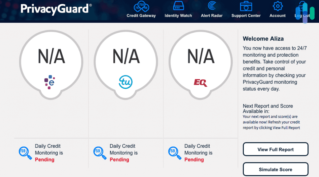 PrivacyGuard Dashboard PrivacyGuard Dashboard