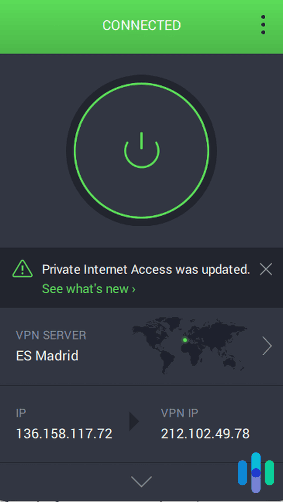 Private Internet Access connected to Madrid. Private Internet Access connected to Madrid.