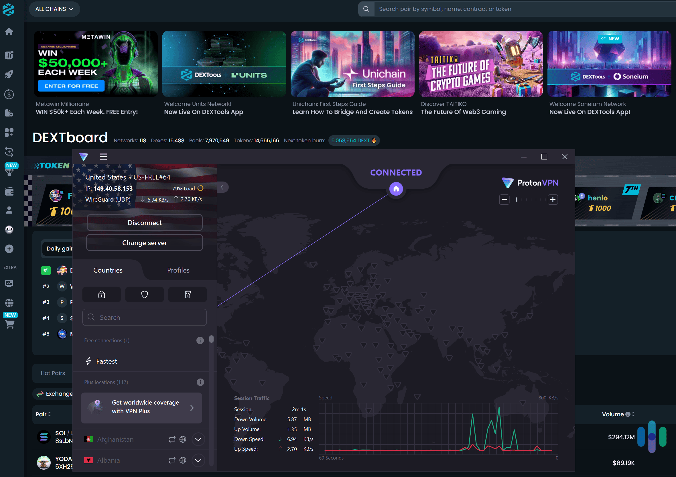 Proton VPN’s free version is excellent for trading cryptocurrencies. Proton VPN's free version is excellent for trading cryptocurrencies.