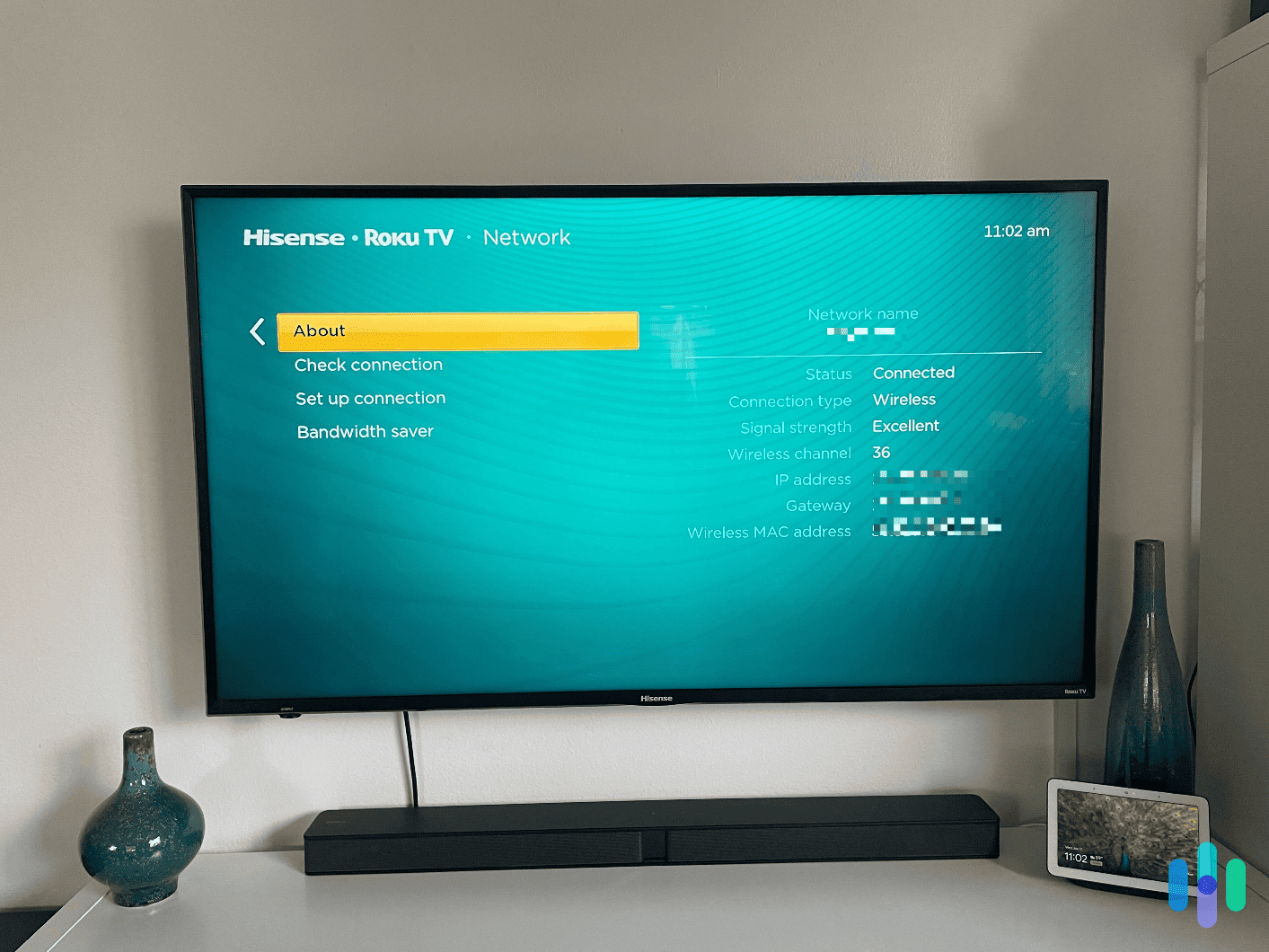 Roku TV’s IP address location Roku TV's IP address location