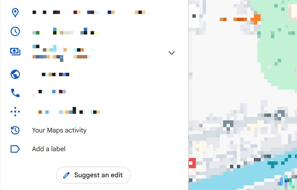Select the Maps activity option. Select the Maps activity option.