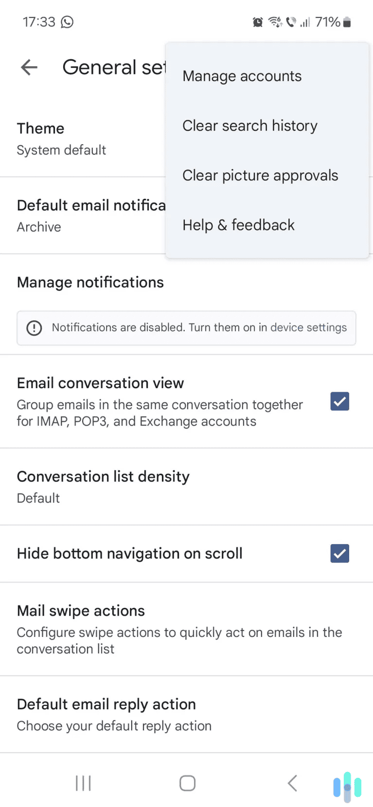 Select the option to clear your search history, and confirm your choice.