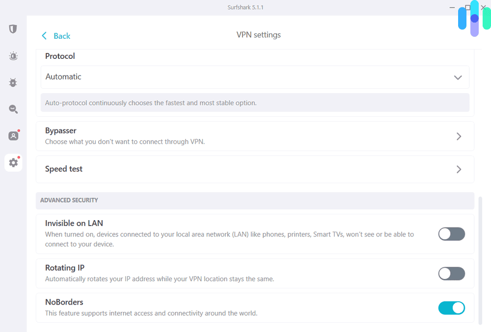 Surfshark app and its extra features / settings Surfshark app and its extra features / settings