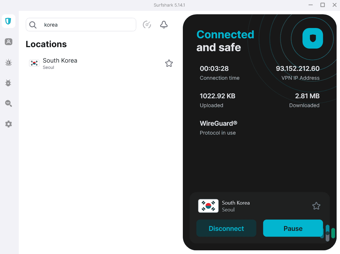 Surfshark has one server location in South Korea, but doesn’t make the total number of South Korean servers public. Surfshark has one server location in South Korea, but doesn't make the total number of South Korean servers public.