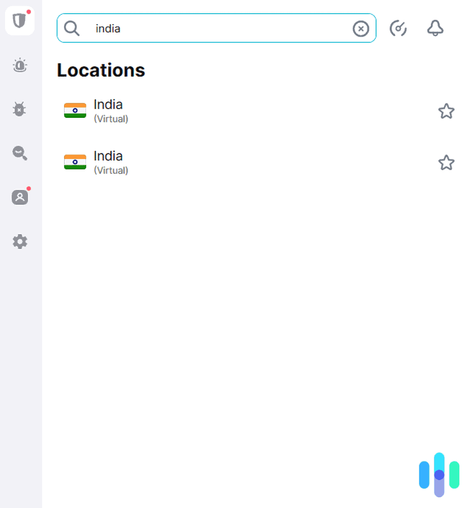 Surfshark’s virtual servers in India Surfshark’s virtual servers in India