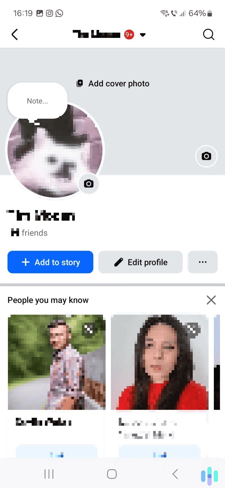 Tap the three-dot menu icon. Tap the three-dot menu icon.