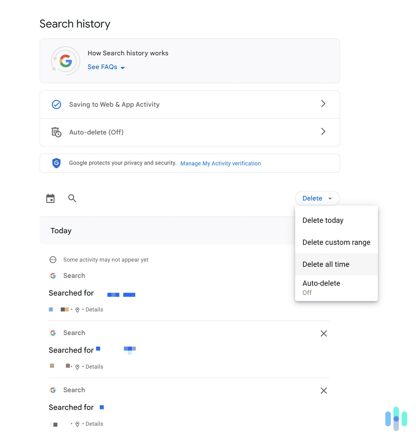 The simplest way to clear your search history across multiple Google services is via the My Activity feature. The simplest way to clear your search history across multiple Google services is via the My Activity feature.