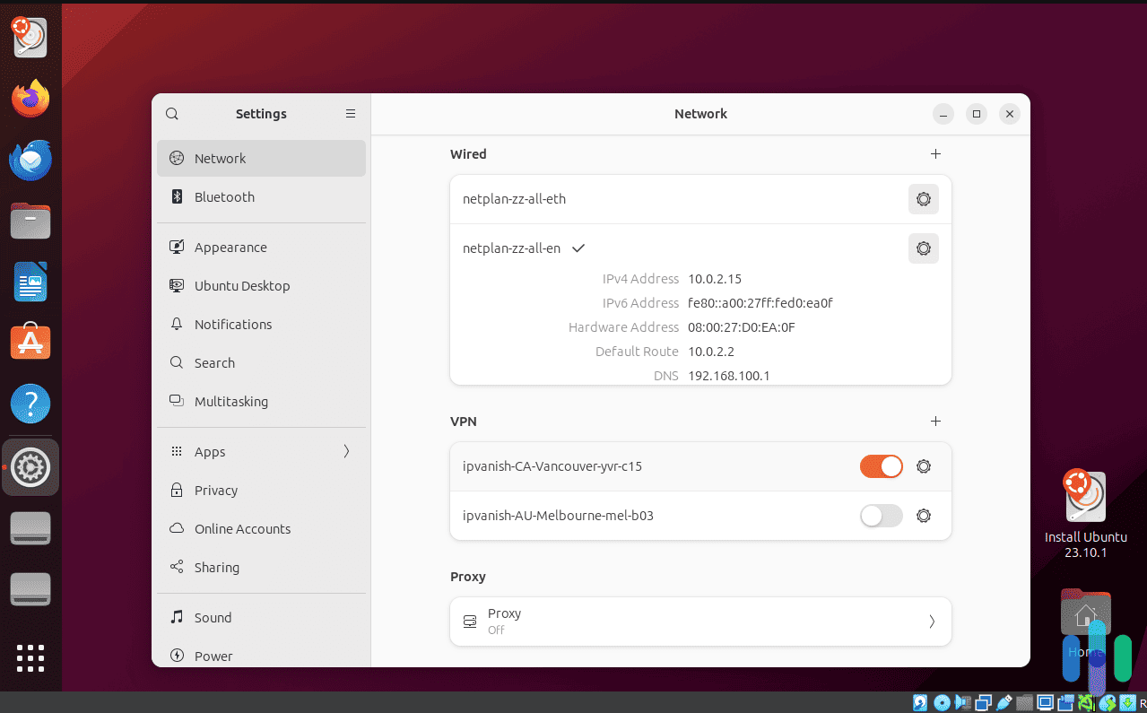 Turning on IPVanish Turning on IPVanish