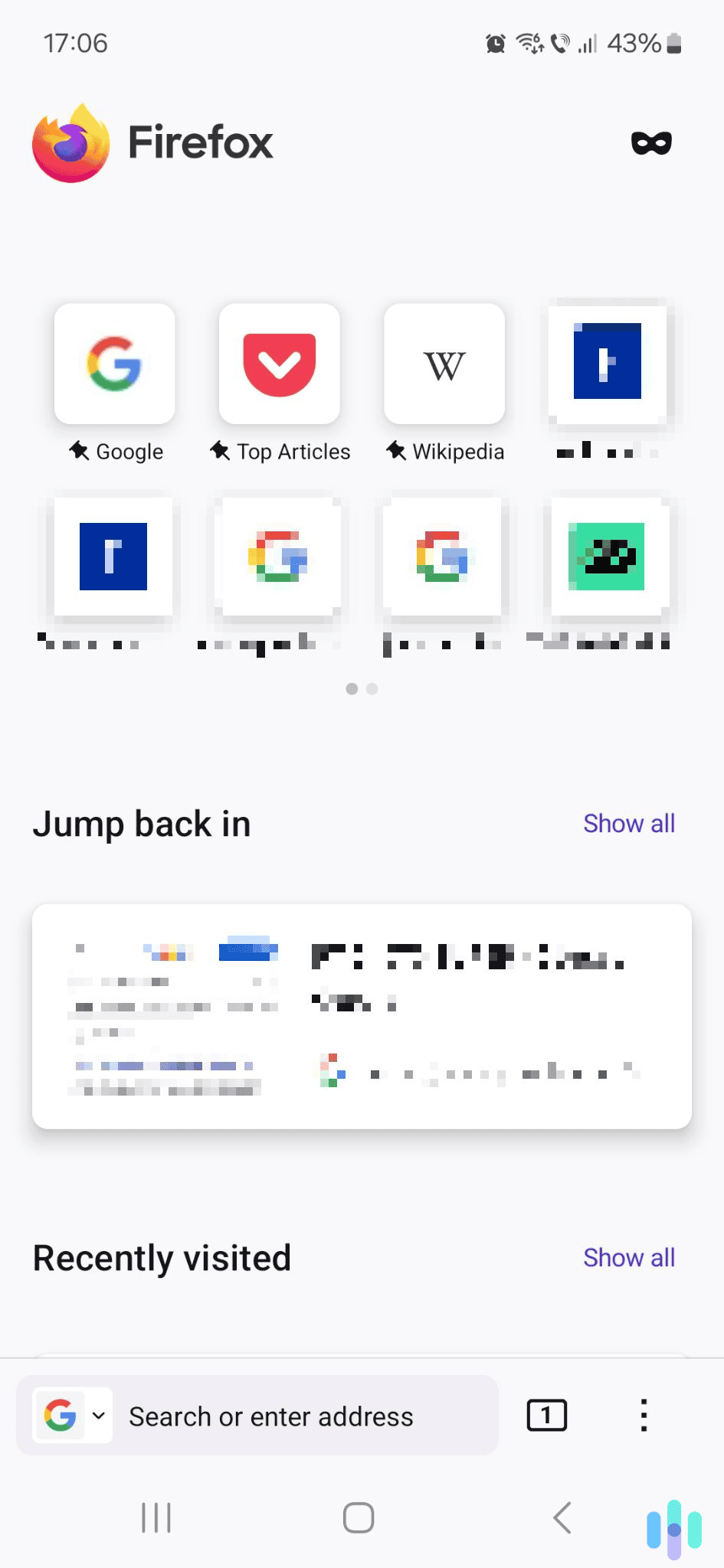 Use the three-dot icon to open Firefox’s main menu.