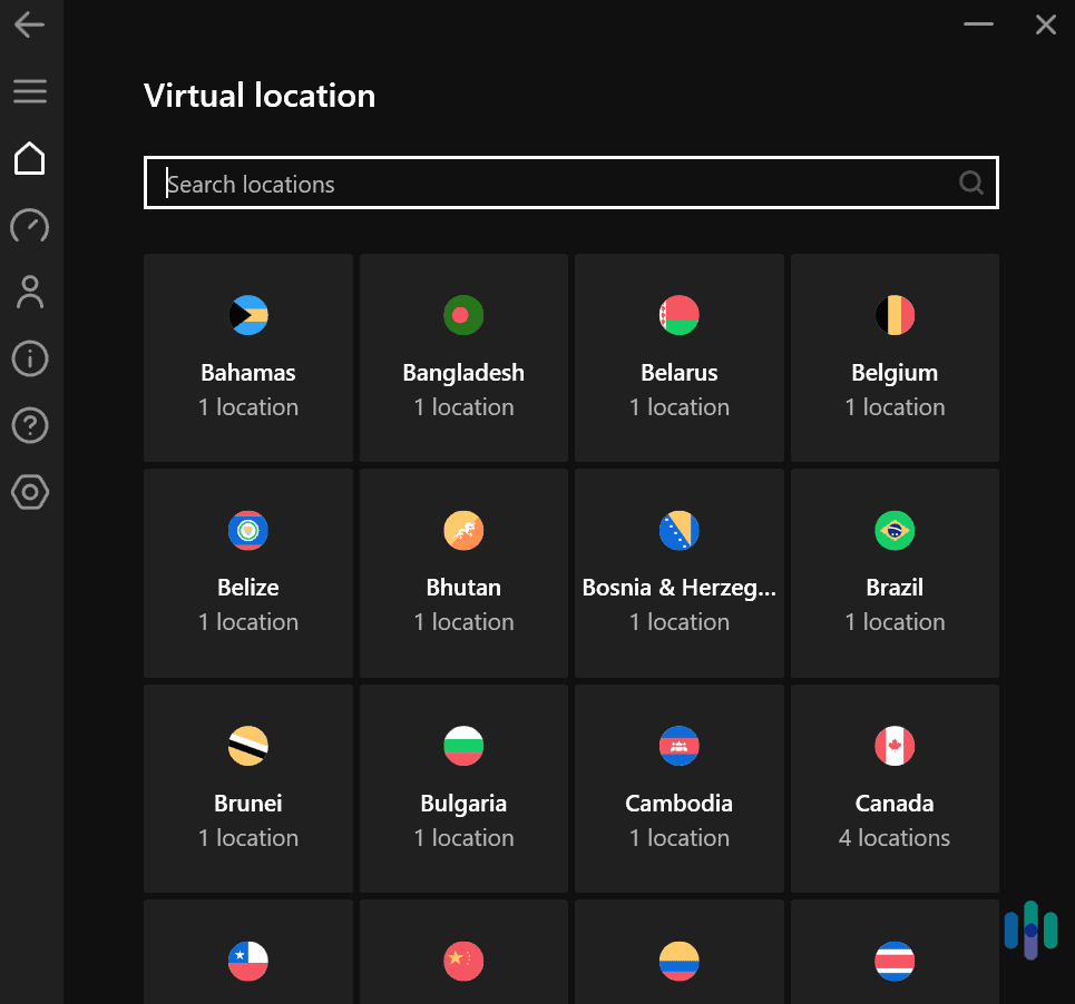 We like how Hotspot Shield has a really large server network.